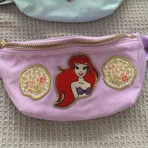 Stoney Clover Lane Grape Ariel and Loveshackfancy shell fanny pack